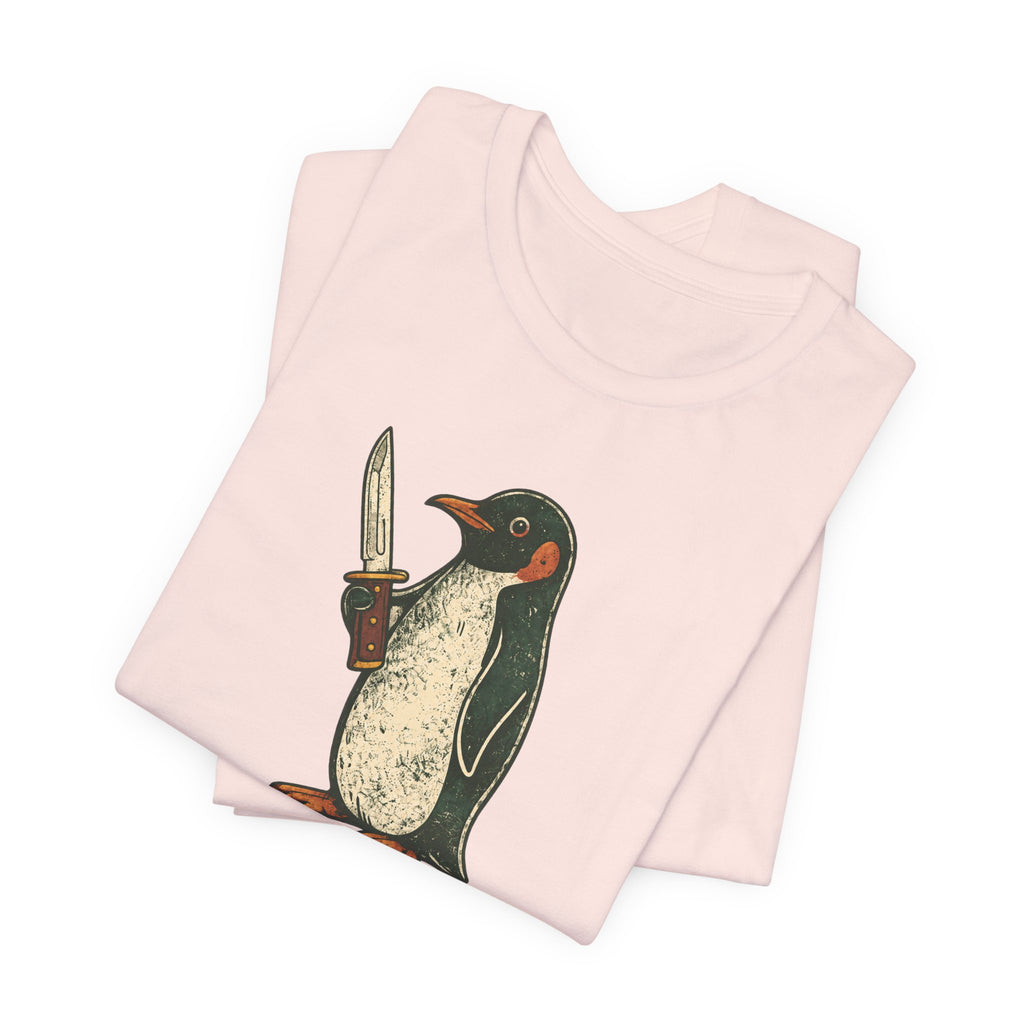 Knife-Wielding Penguin Tee