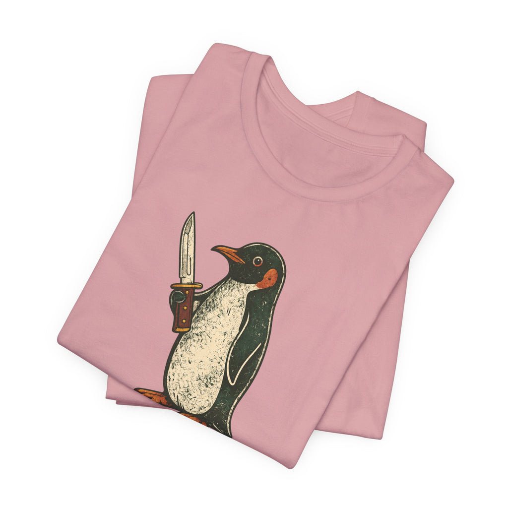 Knife-Wielding Penguin Tee
