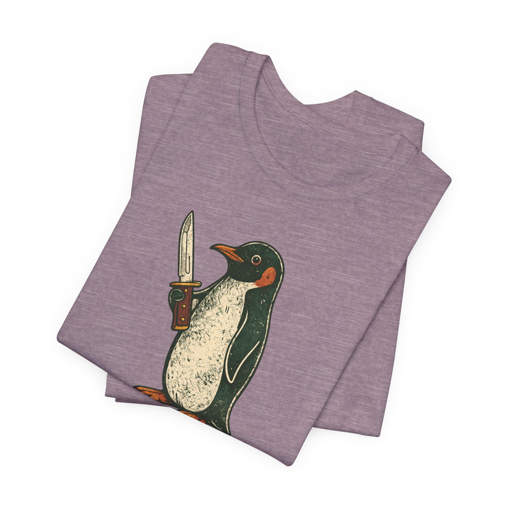 Knife-Wielding Penguin Tee