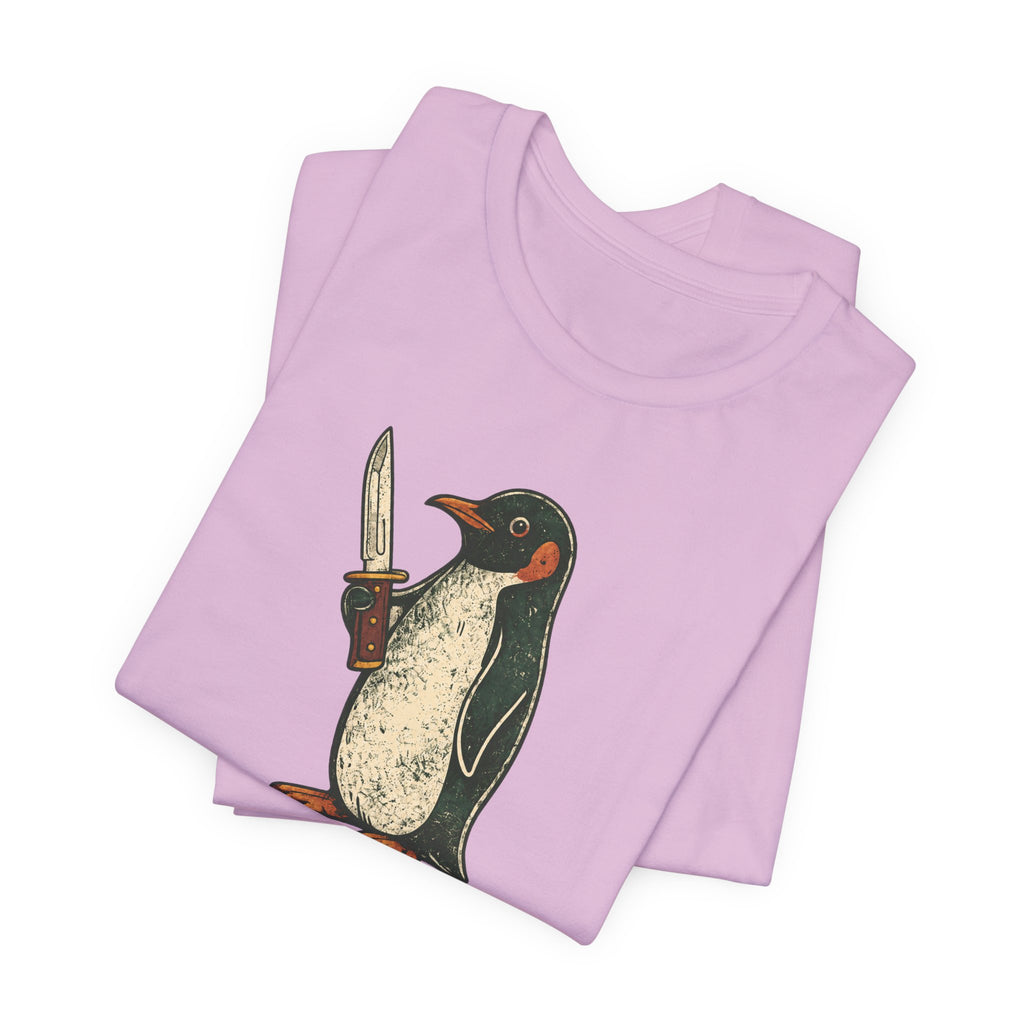 Knife-Wielding Penguin Tee