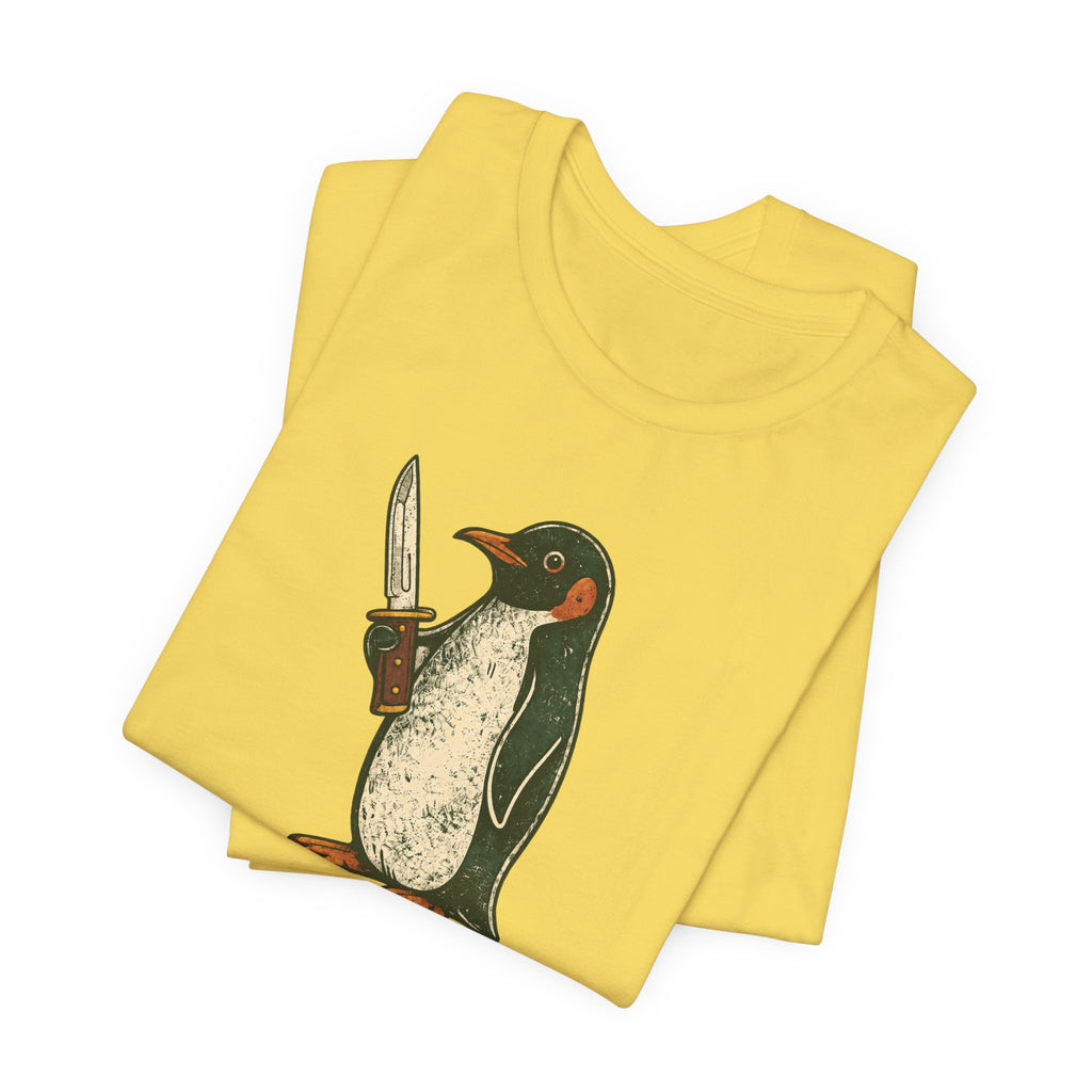 Knife-Wielding Penguin Tee