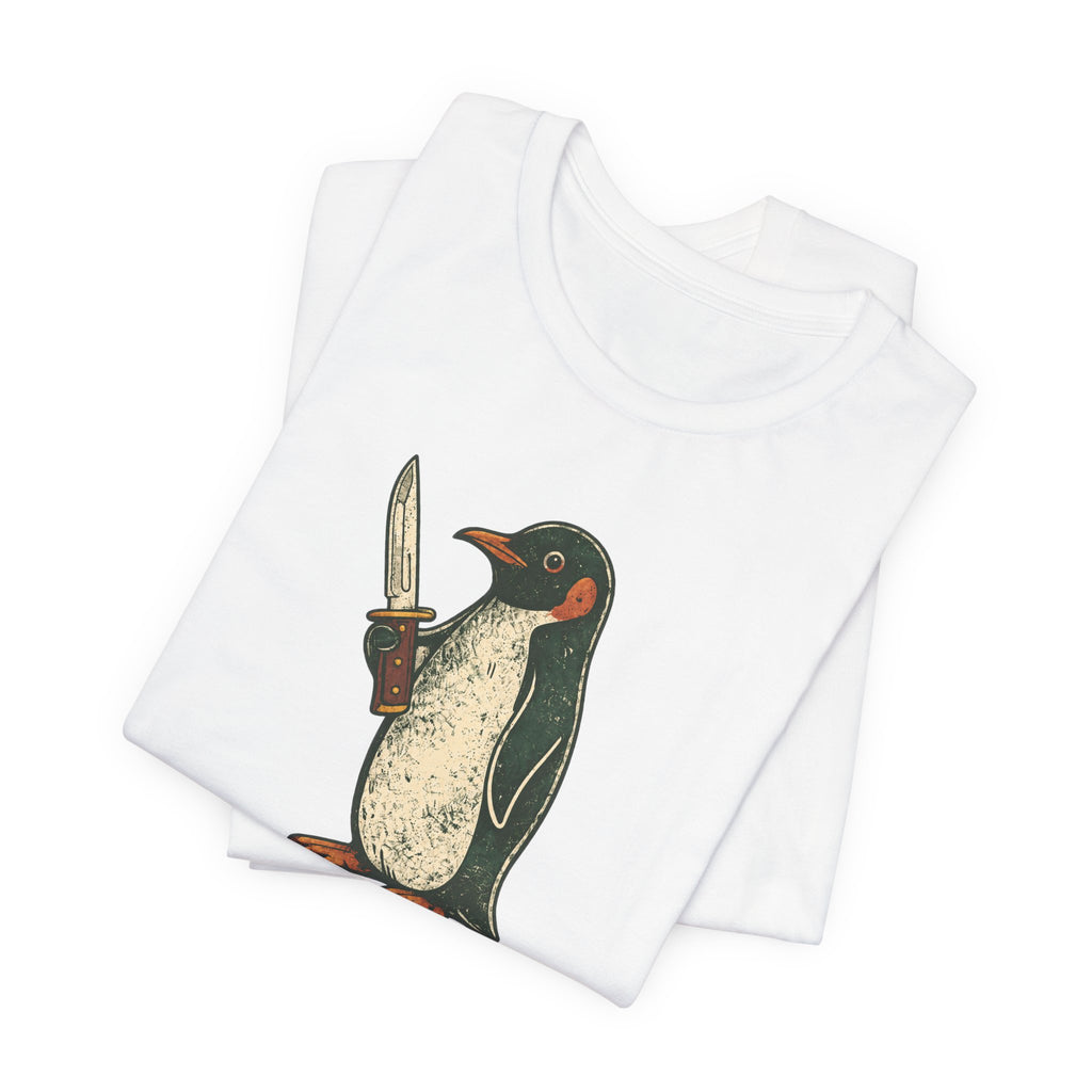 Knife-Wielding Penguin Tee