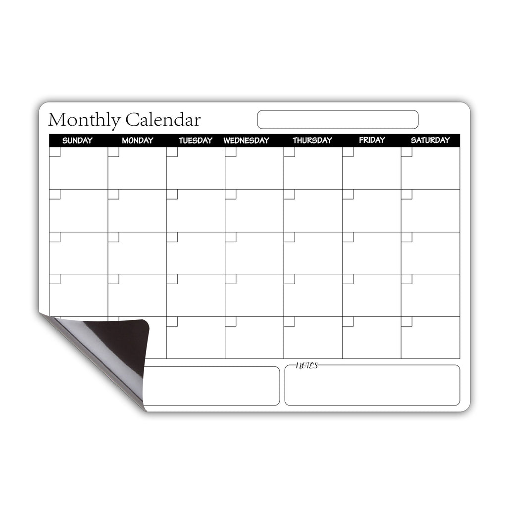 A3 Rewritable Magnetic Calendar Soft Whiteboard Planner