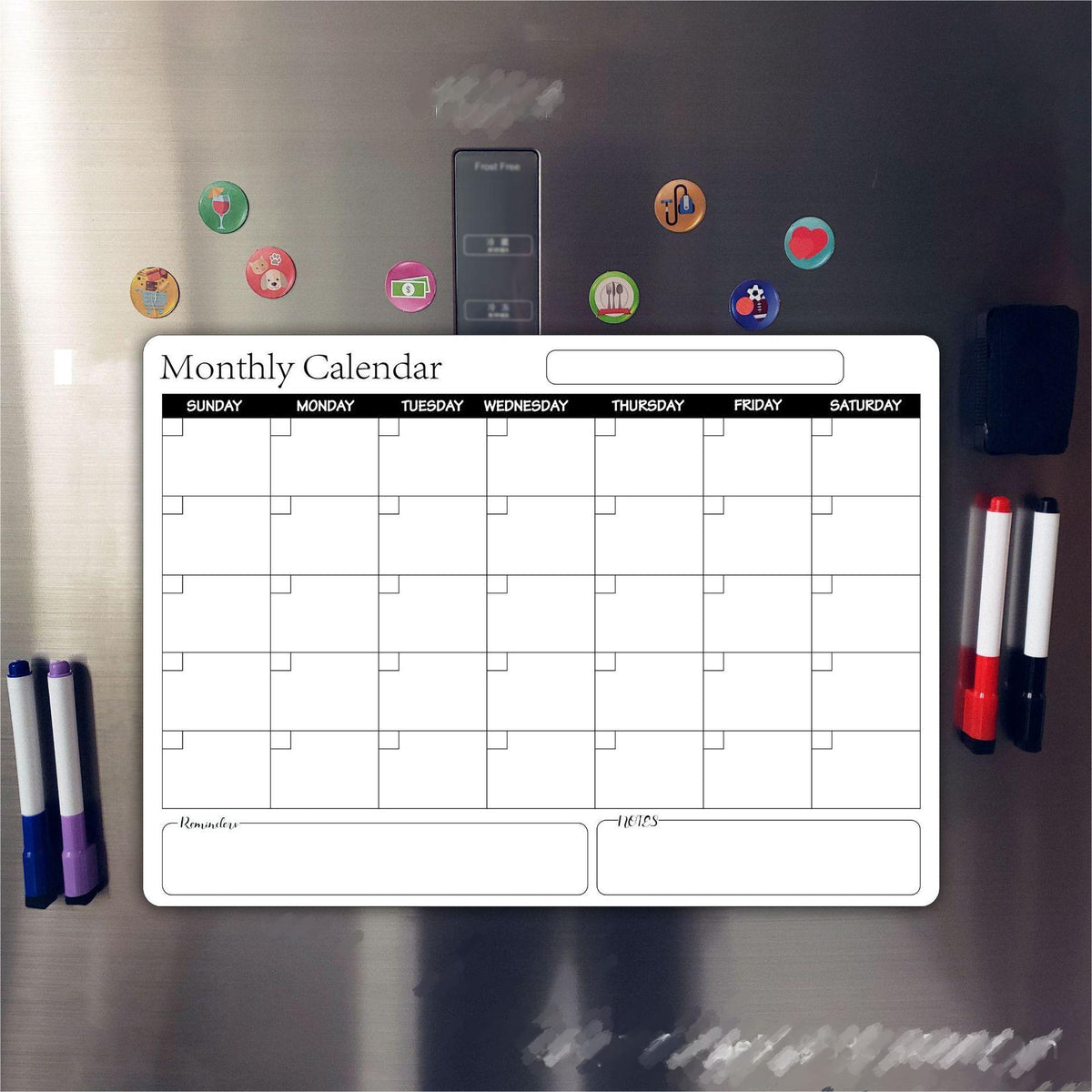 A3 Rewritable Magnetic Calendar Soft Whiteboard Planner